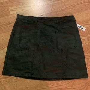 Velvet Mini Skirt